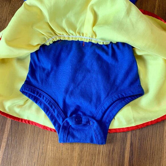 DISNEY PARKS Snow White Costume Baby Girl 12-18 Girls Halloween Bodysuit Dress - Picture 4 of 6